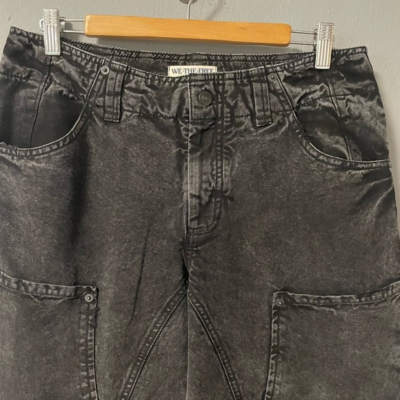 NWT Free People We The Free Supersonic Slim Crop Jeans in Black. Size 8 - Picture 7 of 11